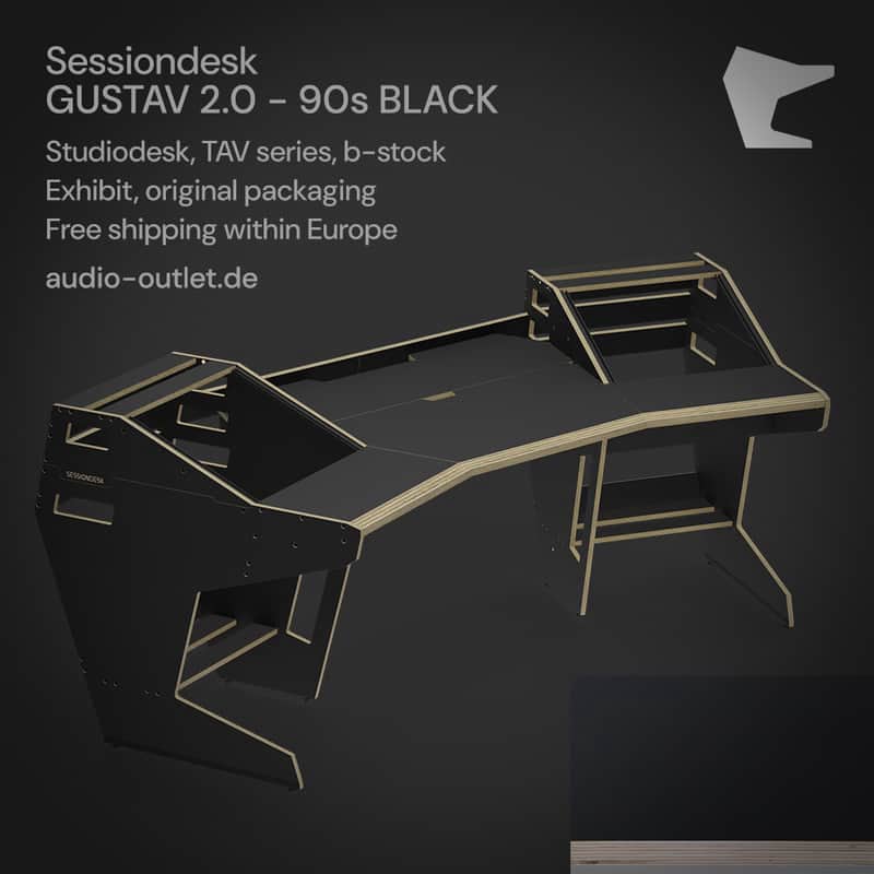 Sessiondesk GUSTAV 2.0 90s black exhibit
