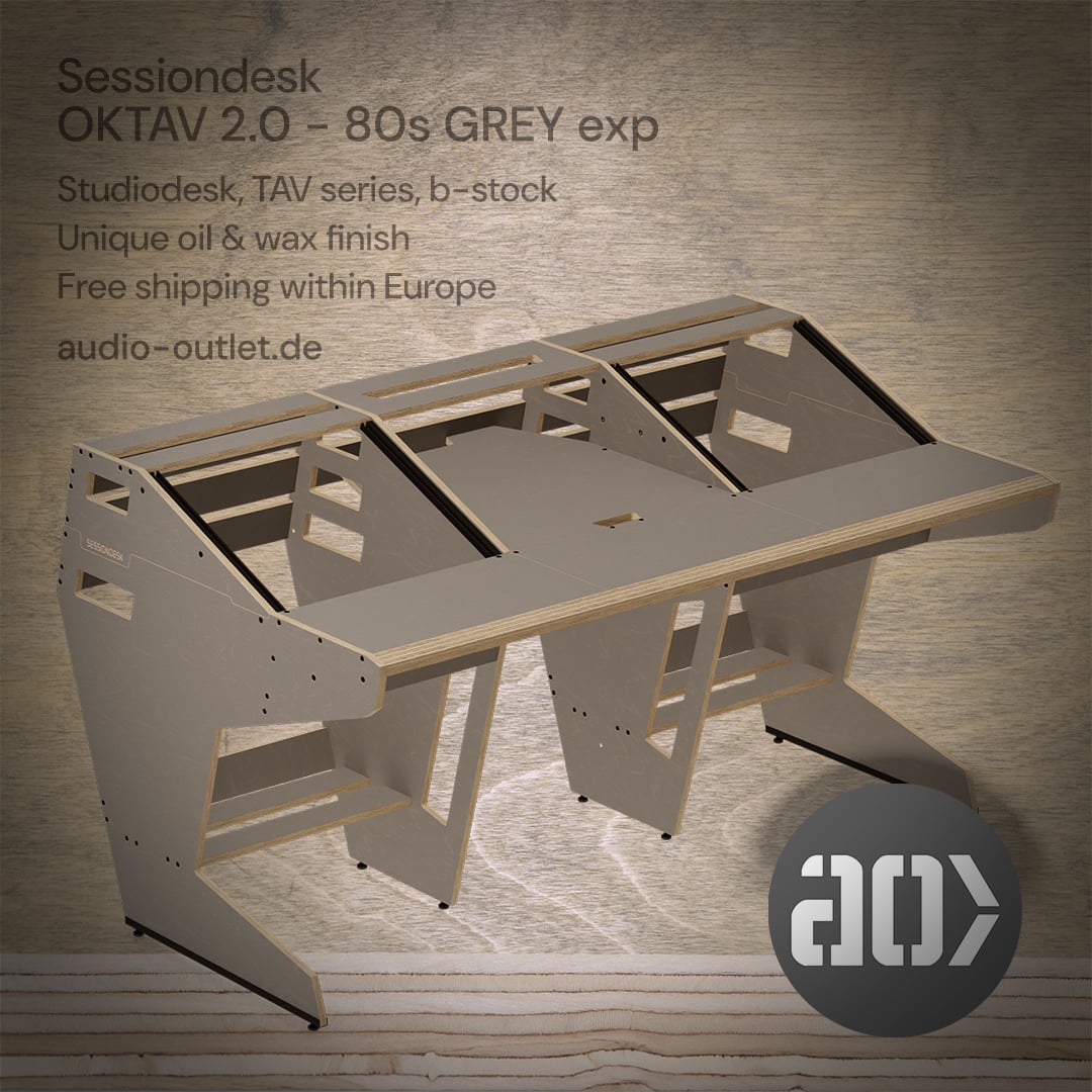 Sessiondesk OKTAV 2.0 80s grey exp.