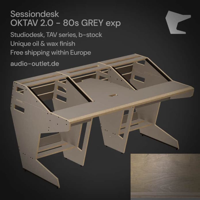 Sessiondesk OKTAV 2.0 80s grey exp.