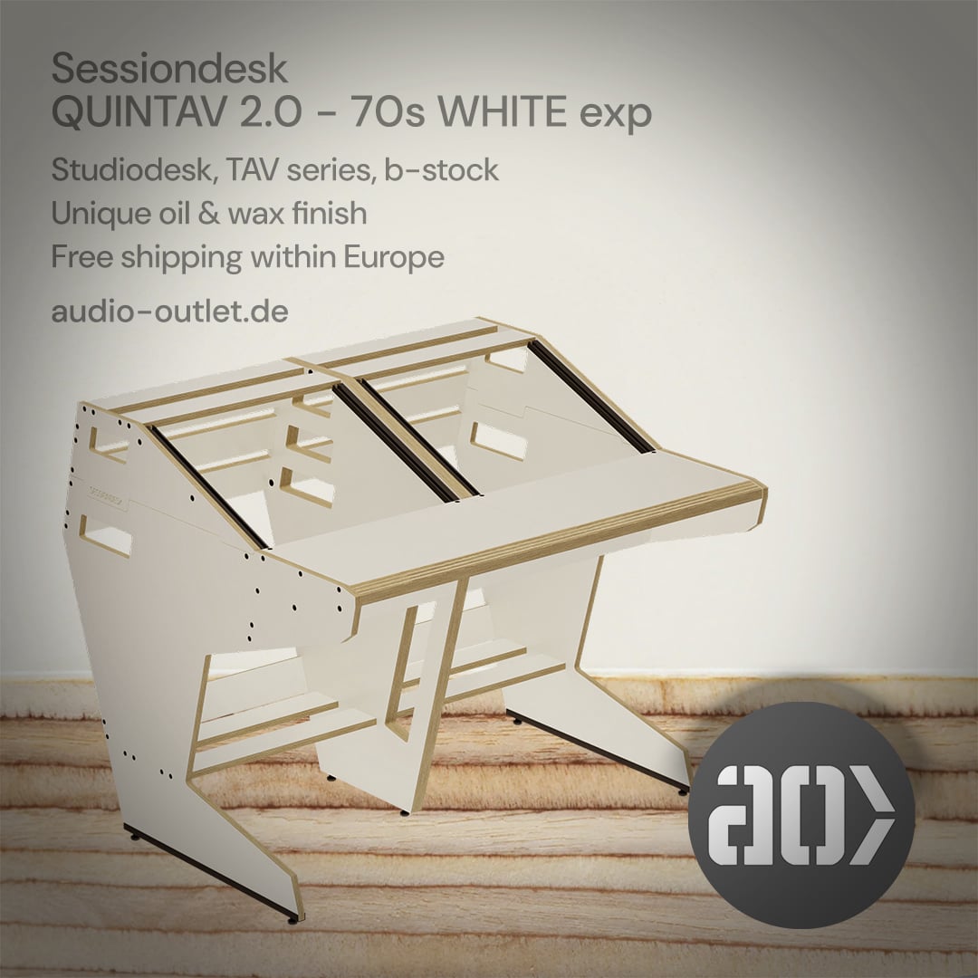 Sessiondesk QUINTAV 2.0 70s white exp.