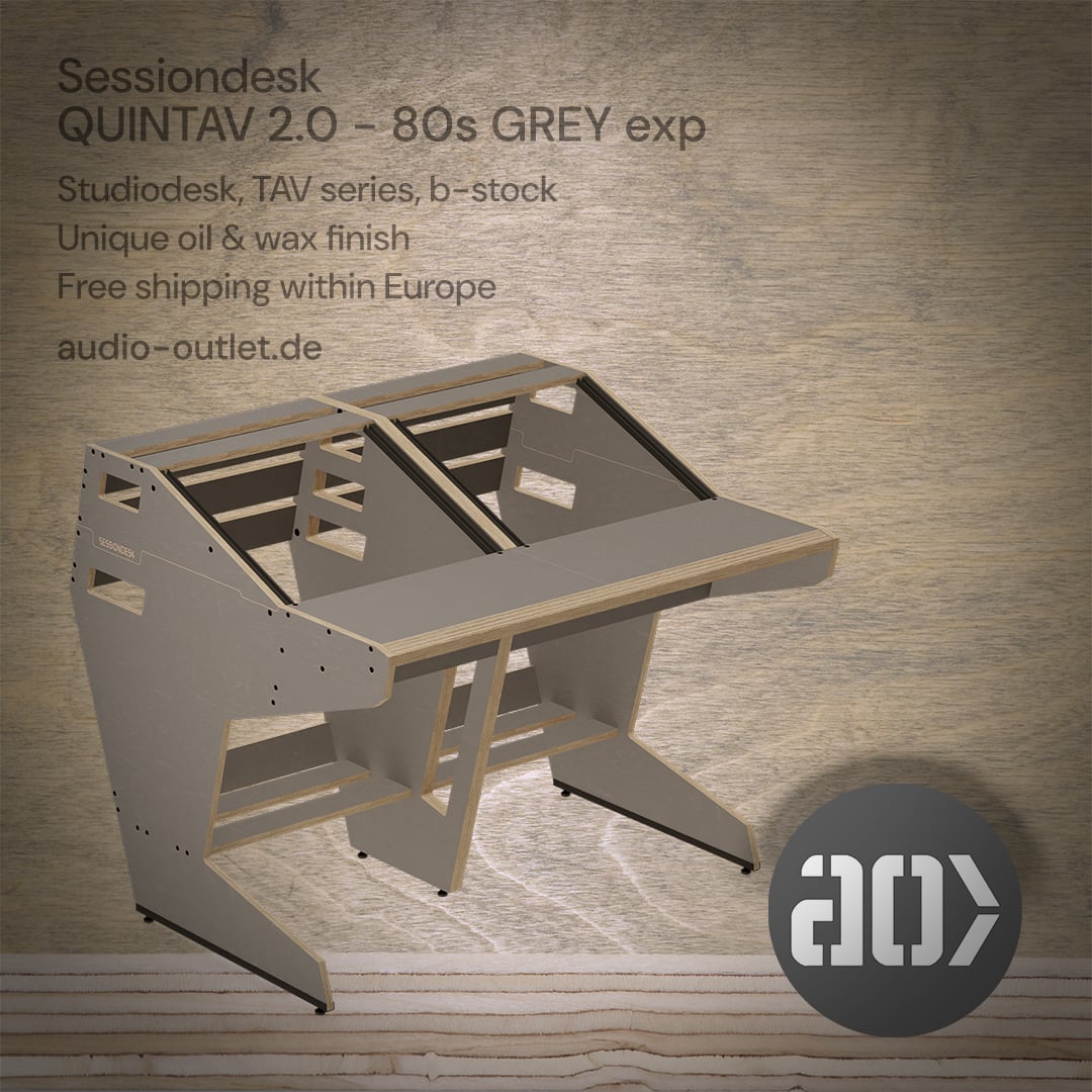 Sessiondesk QUINTAV 2.0 80s grey exp.